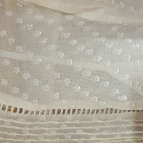 NWT Madewell Sheer Swiss Pintuck Blouse - Picture 6 of 10